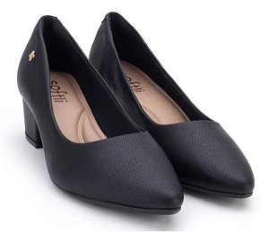 Sapato Scarpin Softli 10192 Preta