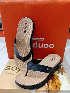 Sandalia Softli 10289 Preta