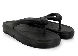Chinelo Usaflex Feminino Dedo Poofy Plataforma Eva Preto