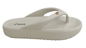 Chinelo Meleve Feminino AT627 Finger Cloud OFF WHITE
