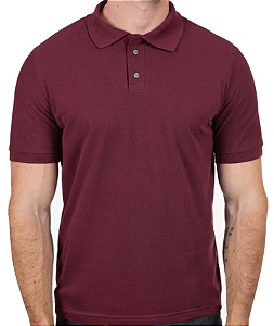 Polo Meia Malha Vinho
