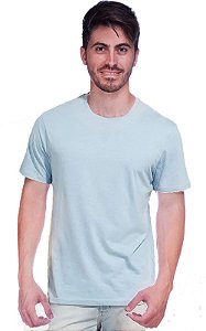 Camiseta Penteada Azul Celeste Premium