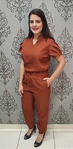 Conjunto Cirúrgica Roma Feminina Terracota