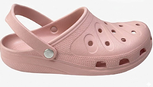 Babuche Meleve Feminino AT 487 Rose/Branco