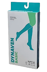 Meia Compressão Dynaven Basic 20-30MMHG Ponteira Aberta Normal Bege