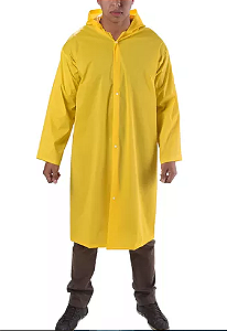 Capa de Chuva PVC Forrado Vinilseg Top Amarela