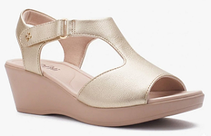 Sandalia  Softli Ouro Light 10028