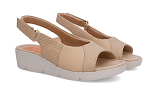Sandália em Couro Fendi  AL43019004 Usaflex