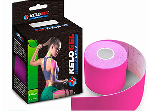 Fita Kinesio Tape Bandagem Elas. Kelogel  5CMX5M Rosa
