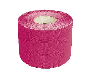 Fita Kinésio Muscle Fix 5x500cm Rolo Rosa Multi Saúde