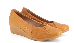 Scarpin Solto Plataforma Usaflex TAN  AA3813005