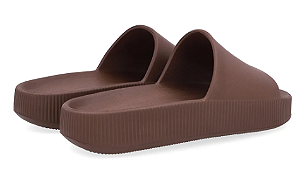 Chinelo Usaflex Slide Moca Mousse Poofy Salto Plataforma Eva