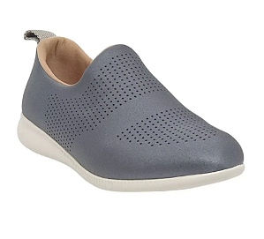 Tênis Slip On Elastano Laser Grafite Usaflex