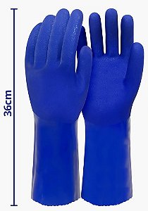 Luva Blue PVC Tam 9 CA 49617 Modelo 36cm