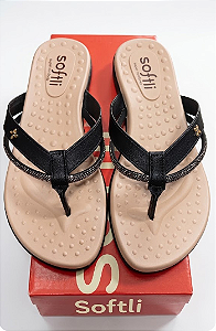 Sandalia Softli Preto 10686