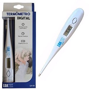 Termômetro Digital Display Lcd Temperatura Corporal Luatek