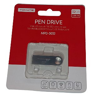 Pendrive 32 Gigas Tomate Plug And Play Ultra Rápido Compacto - MDP - 0032