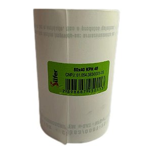 BOBINA TERMICA BRANCA 80MM X 40M X 48G -KPH