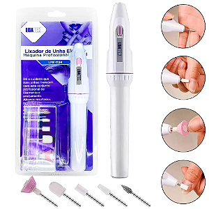 Lixa Unhas Elétrica Portátil Profissional Mão E Pé LMF 1134 lixadeira
