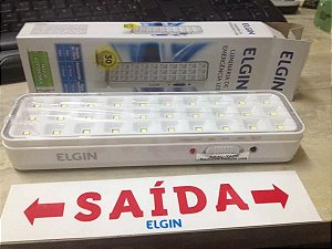 Luminária De Emergência C/ 30 Leds 2w C/ Adesivo- Elgin