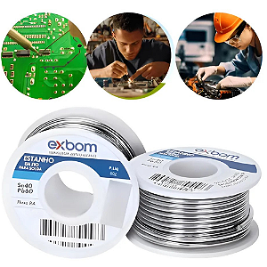 ESTANHO EM FIO PARA SOLDA 1.0MM 80G EXBOM EF40-G080M10