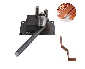 Dobrador manual De Barramento Cobre Alumínio Ferro Inox Fabricado em metal indicado para dobras rápidas