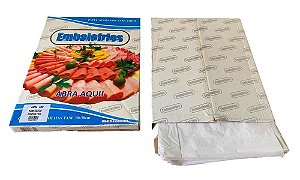 Papel acoplado para lanches 38x30cm Pacote com 2 kg/720 unidades