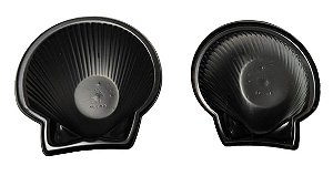 Concha PP p/casquinha de siri preta 97x97x24mm 90ml - Cx c/400
