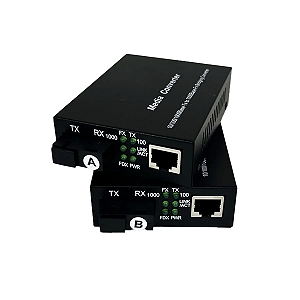 Conversor de Midia SM - SC 5km 10/100/1000 EXBOM CFO-NK1000