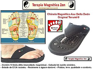 Chinelo Magnético Asa Delta Dedo da Terumi By Terapia Magnética Zen