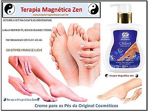 Creme para os Pés a Base de Silicone, suaviza deixando macios e hidratado da Original Cosméticos by Terapia Magnética Zen