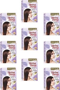 Divina Dama Chocolate Hene Em Po 09x50g Jaborandi Kit 09 Unidades incolor
