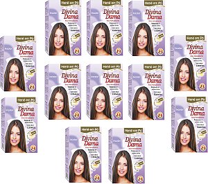 Divina Dama Incolor Hene Em Po 12x50gr Caixa Jaborandi Kit 12 Unidades incolor
