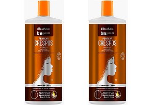 Creme Pentear Beleza Natural Cachos Crespos 1l Curvas 4b 4c (02 Unidades)