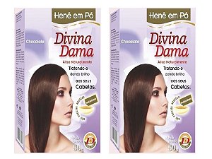 Divina Dama Chocolate Hene Em Po 02x50g Jaborandi Kit 02 Unidades incolor