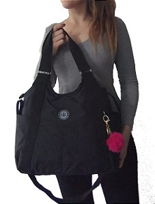 Bolsa Feminina Grande em Nylon alças transversal regulável e ombro lateral linda espaçosa e reforçada para diversas ocasiões