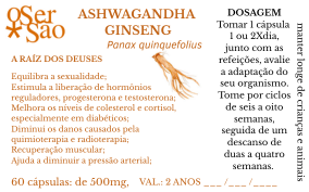 ASHWAGANDHA - GINSENG (Panax quinquefolius) - A RAÍZ DOS DEUSES