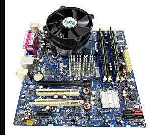 Placa mãe Dual core + 2 gigas de memoria ddr 2