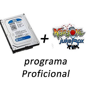 Hd 500gb com programa Jukebox E KARAOKÊ