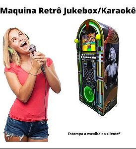 Maquina Retro  Musicas Jukebox Karaoke Videoke Bluetooth