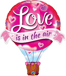 Balão Super shape de Ar Quente "Love is in the Air" - 01 unidade