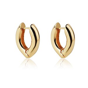 Brinco de Argola Zoe - Banho de Ouro 18k