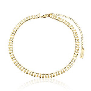 Choker Gotas Megan - Banho de Ouro 18k