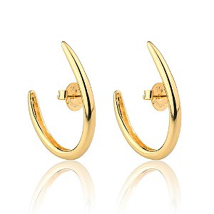 Brinco Ear Hook Jake - Banho de Ouro 18k