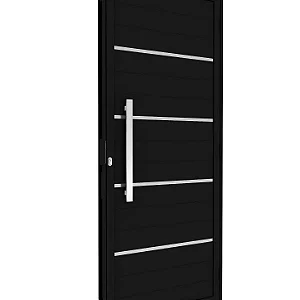 PORTA LAMBRI COM FRISO PRETA - RIOBRAS ALUMÍNIO