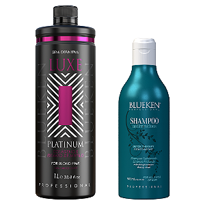 Luxe Platinum Blueken 1L + Shampoo Detox Therapy Blueken 500ML