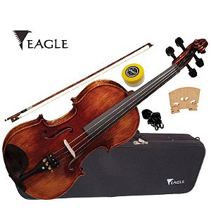 Violino Eagle 4/4 Completo Envelhecido Modelo Vk544