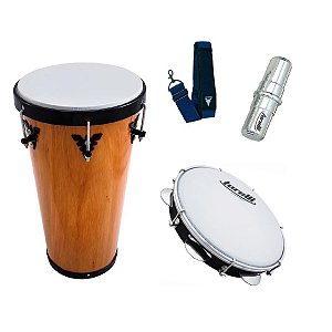 Kit Instrumentos de Samba Timba + Pandeiro + Ganzá PHX Torelli