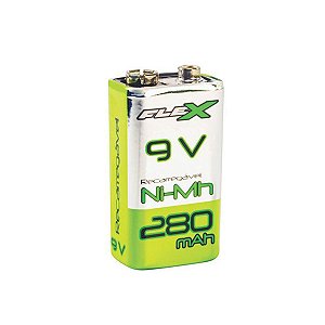 Bateria Flex Bateria 9v Recarregavel 280mah - Fx9v28b1