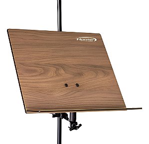 Estante De Partitura Madeira Com Clamp Para Pedestal Torelli Hep33